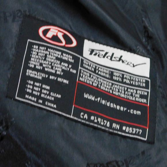 Fieldsheer Soft Shell Moto Jacket Size 2XL Full Zip Blue White Black Scotchlite - Picture 8 of 8